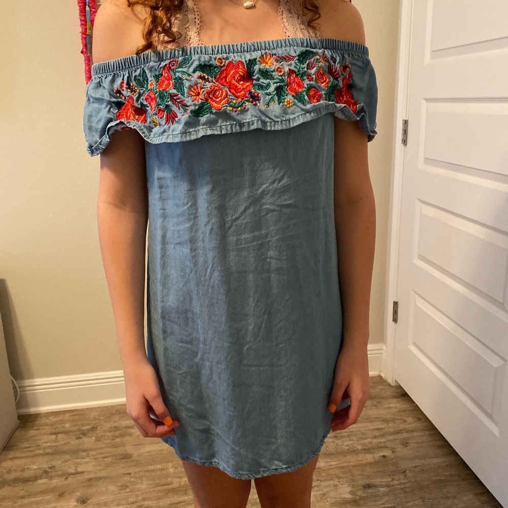off the shoulder dress